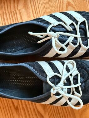 adidas Black and White Athletic Shoes